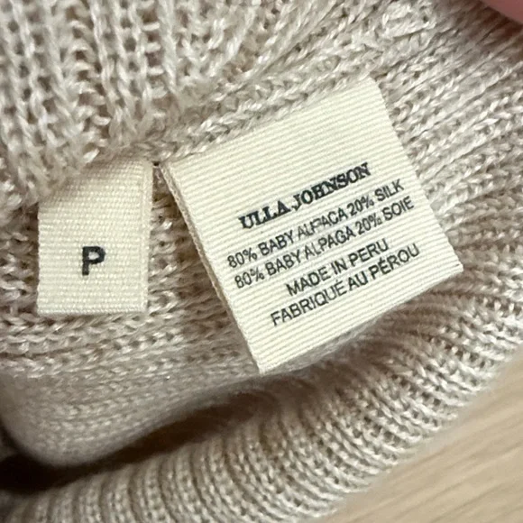 Ulla Johnson Short Sleeve Sweater, Size S - Picture 6 of 7